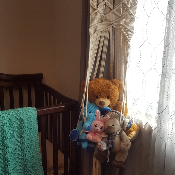 Hanging Macrame Cat Bed - Picture 5 of 5